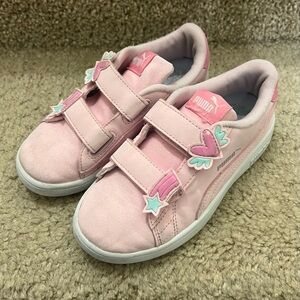 Puma Pink Velcro Sneakers for Comfort and Style